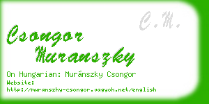 csongor muranszky business card